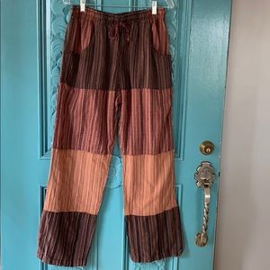Soul Flower hippie pants in earthy colors